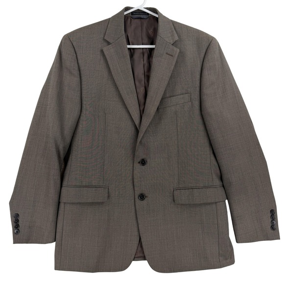 Lauren Ralph Lauren Other - Lauren Ralph Lauren Suit Jacket Mens 40R Brown Wool Stretch 2 Button Notch Lapel